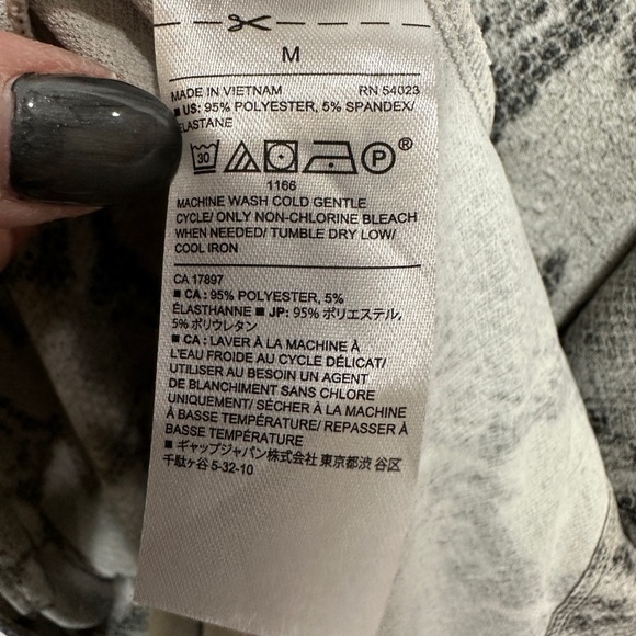 NWT BANANA REPUBLIC Snakeskin PRINT midi length sleeveless mock neck dress, sz M - Picture 3 of 5